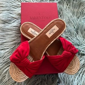 Valentino Garavani Suede Slides.